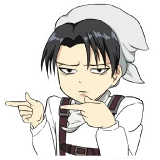 👈 emoji Levi Ackerman Telegram sticker 8 of 31