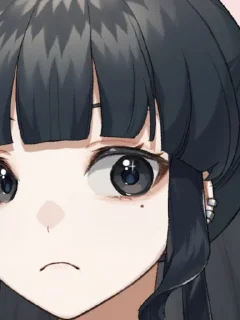 ☹️ emoji Artemis of the BlueShark🦈Vtuber Telegram sticker 24 of 38