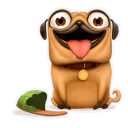 😛 emoji Мопс Халк Telegram sticker 3 of 30