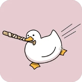 🫥 emoji Duck Telegram sticker 17 of 18