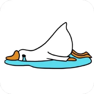 🫥 emoji Duck Telegram sticker 16 of 18