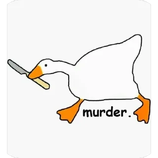 🫥 emoji Duck Telegram sticker 18 of 18