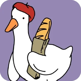 🫥 emoji Duck Telegram sticker 7 of 18