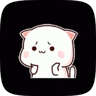 😘 emoji cutecatmochi Telegram sticker 23 of 50