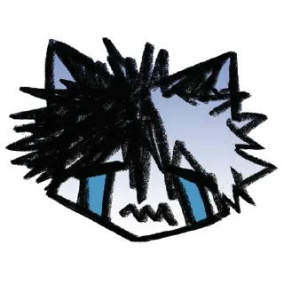 😢 emoji Cursed Cat Telegram sticker 8 of 24