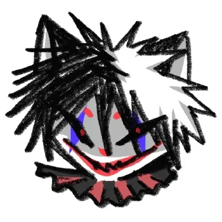 🤡 emoji Cursed Cat Telegram sticker 23 of 24