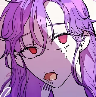 💜 emoji ੭ Deborah ᜊ ꒰💜꒱ :  @oblivionstick Telegram sticker 9 of 100