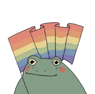 🏳️‍🌈 emoji жабки💚@ehwhy Telegram sticker 4 of 27