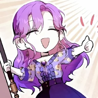 💜 emoji ੭ Deborah ᜊ ꒰💜꒱ :  @oblivionstick Telegram sticker 15 of 100
