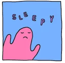 😪 emoji Blobby💛 by @mlOobot Telegram sticker 9 of 58