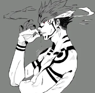 🚬 emoji Магическая битва Telegram sticker 7 of 14