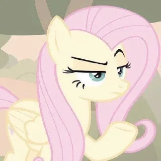 😐 emoji fluttershy 💋ྀི Telegram sticker 15 of 22
