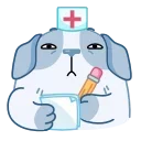 🧑‍⚕ emoji Пёс Полтос от @TgSticker Telegram sticker 10 of 48