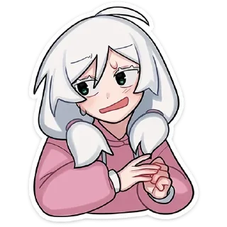 🥴 emoji оля без надписей @stickwithouttext Telegram sticker 16 of 48