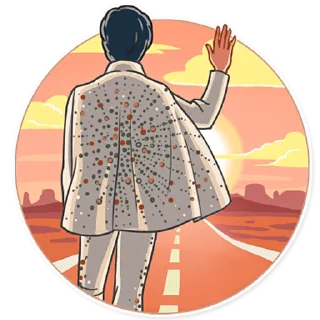 👋 emoji Elvis Presley Telegram sticker 21 of 25