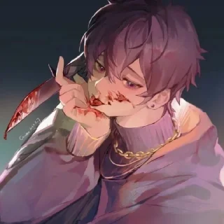 🔪 emoji ANIME/BOYS Telegram sticker 20 of 57