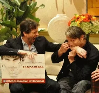 😱 emoji Mads and Hugh Telegram sticker 12 of 77