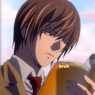 😒 emoji death note meme Telegram sticker 15 of 24