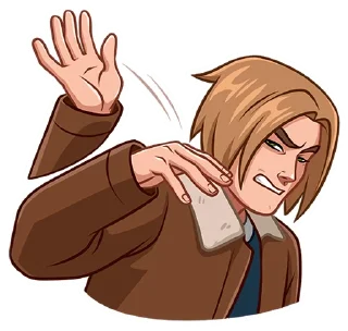🥵 emoji Леон Скотт Кеннеди @tgsticker Telegram sticker 24 of 49