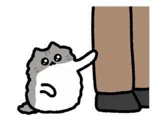 🐈‍⬛ emoji ꒰@ofigila꒱ : 고양이 ! Telegram sticker 7 of 23