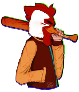 🐔 emoji Hotline Miami Telegram sticker 8 of 33