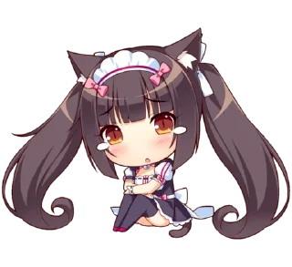 😿 emoji Chocola : @Mokkkay Telegram sticker 7 of 36