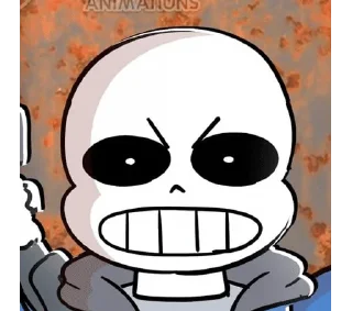 Sticker from Санс сделано улыбашкой омагад👍