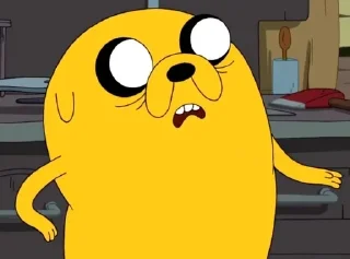 😧 emoji Jake the Dog Telegram sticker 24 of 69