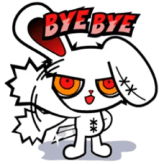 👋 emoji Bloody Bunny Telegram sticker 7 of 40