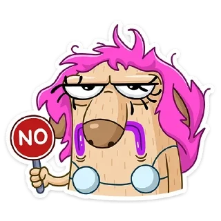 🙅‍♂️ emoji Леди Ди • @StickEmojiBook Telegram sticker 12 of 41