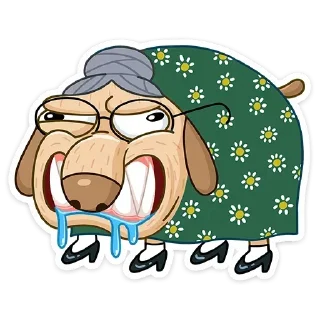 👴 emoji Леди Ди • @StickEmojiBook Telegram sticker 15 of 41