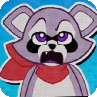 Sticker from Rembly the raccoon от @renoriiii