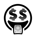 🤑 emoji Outline Emoji Telegram sticker 18 of 100
