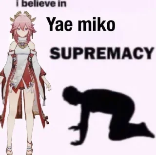 🌟 emoji Yae miko Telegram sticker 1 of 20