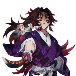 😠 emoji Kokushibo by @peach_artworld Telegram sticker 20 of 21