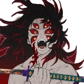 🤬 emoji Kokushibo by @peach_artworld Telegram sticker 12 of 21