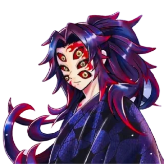 🙁 emoji Kokushibo by @peach_artworld Telegram sticker 11 of 21