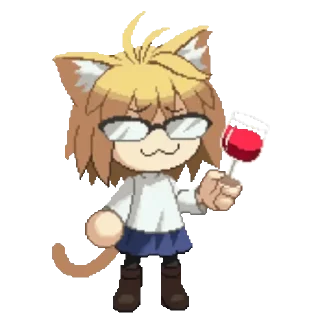 🌟 emoji {Неко арк / Neco arc} @AkiruLs Telegram sticker 19 of 20