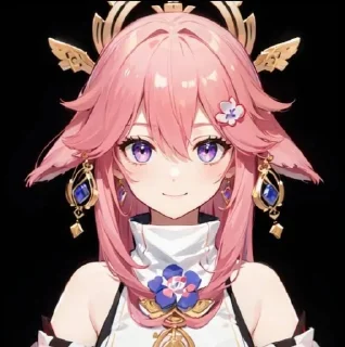 🌟 emoji яэ мико богиня Telegram sticker 9 of 13
