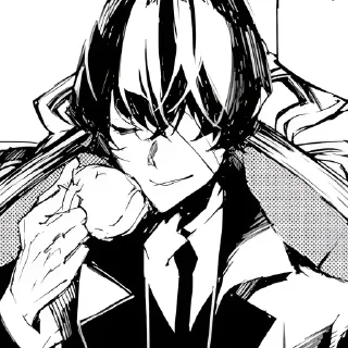 🥃 emoji Osamu Dazai || Beast ≈ @wujsed Telegram sticker 13 of 48