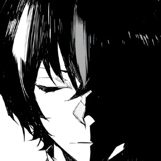 🥃 emoji Osamu Dazai || Beast ≈ @wujsed Telegram sticker 5 of 48