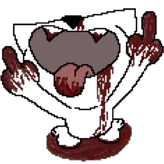 🖕 emoji стики сырости Telegram sticker 7 of 65
