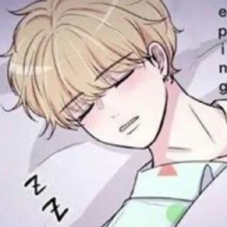 😴 emoji manhwa Telegram sticker 22 of 24