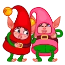 Sticker from Christmas Elf