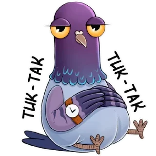 ⏰ emoji Голубь Telegram sticker 21 of 26