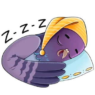 😴 emoji Голубь Telegram sticker 15 of 26