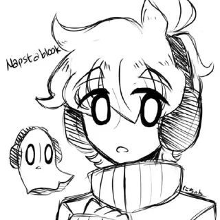 👻 emoji ɴᴀᴘsᴛᴀʙʟᴏᴏᴋ ʙʏ : : @stickers_undertale Telegram sticker 17 of 30