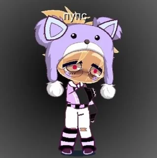 😟 emoji Gasha|пупс💜 Telegram sticker 4 of 15