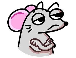 😑 emoji Крысюк без текста @stickers_vk Telegram sticker 12 of 48