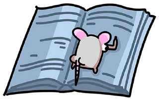 📖 emoji Крысюк без текста @stickers_vk Telegram sticker 5 of 48